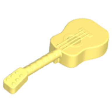 bright light yellow duplo utensil guitar