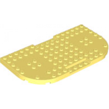 bright light yellow brick modified 8 x 16 x 2 3 with 1 x 4 indentations and 2 rounded corners