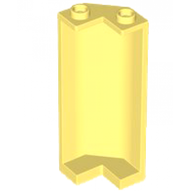 bright light yellow panel 2 x 2 x 5 corner wall