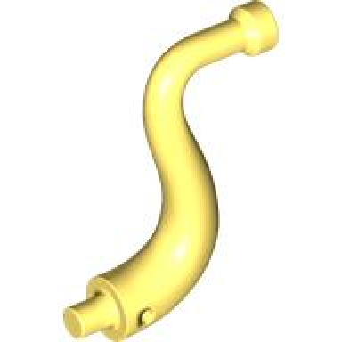 bright light yellow elephant tail trunk with bar end - long straight tip