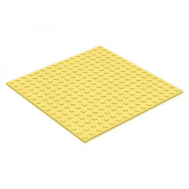 bright light yellow plate 16 x 16