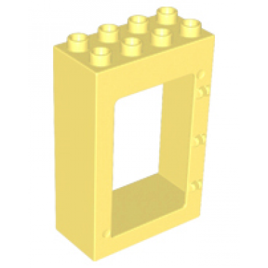 bright light yellow duplo door window frame 2 x 4 x 5