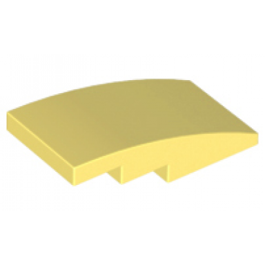 bright light yellow slope curved 4 x 2
