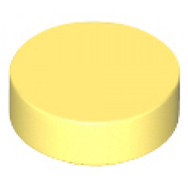 bright light yellow tile round 1 x 1