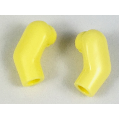 bright light yellow arm matching left and right pair