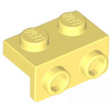 bright light yellow bracket 1 x 2 - 1 x 2