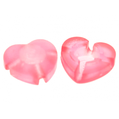 trans-pink clikits icon heart 2 x 2 small with hole