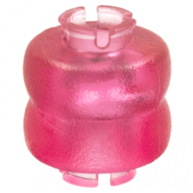 trans-pink clikits bead ring thick small double with 2 pins