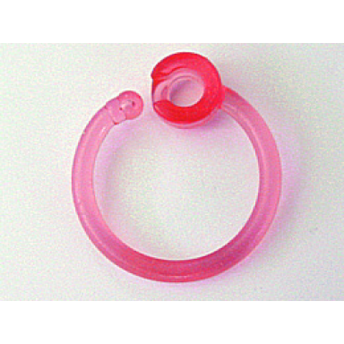 trans-pink clikits ring 3 1 2 x 3 1 2 for keys