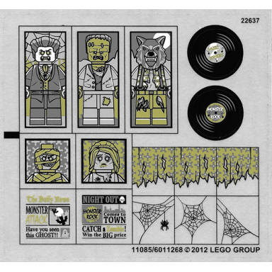 sticker sheet for set 10228 - 11085 6011268