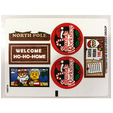 sticker sheet for set 10245 - solid color background version - 17785 6075748