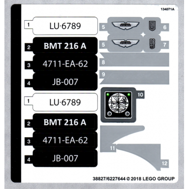 sticker sheet for set 10262 - 38827 6227644