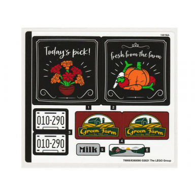 sticker sheet for set 10290 sheet 1 - 79866 6360080