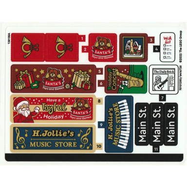 sticker sheet for set 10308 - 10101280 6416726