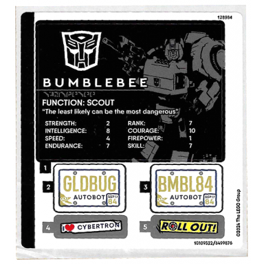 sticker sheet for set 10338 - 10109522 6499876