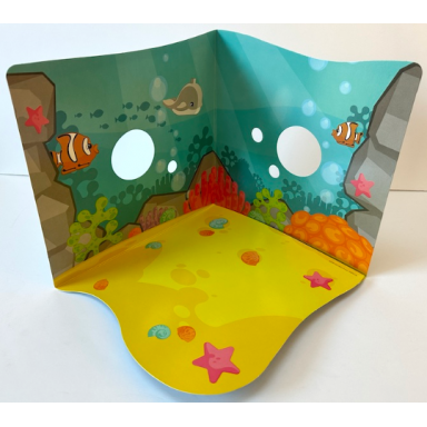 paper cardboard backdrop for set 10972 - duplo ocean scenery