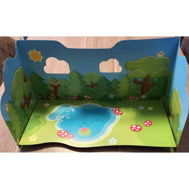 paper cardboard backdrop for set 10979 - duplo european scenery