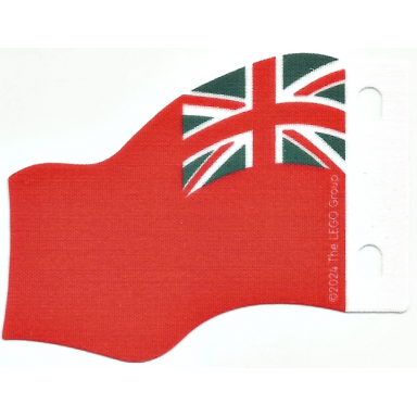 cloth flag 7 x 6 wave with united kingdom red ensign pattern