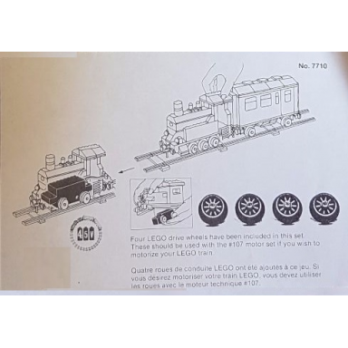 paper information note four drive wheels to motorize the train 7710