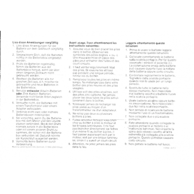 paper information note use of battery box - 113582-d f i