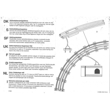 paper information note special suppressor rail with wire and connector - 117983