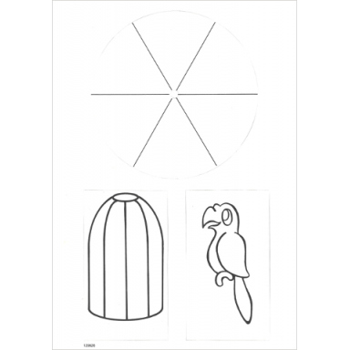 paper cardboard punch-outs for set 9610