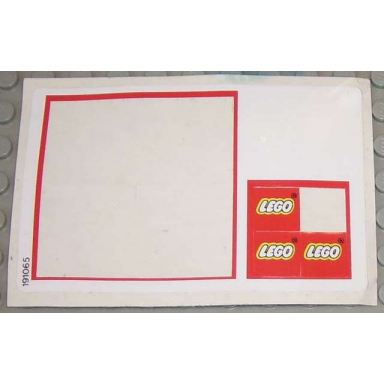 sticker sheet for set 1525 - 191065