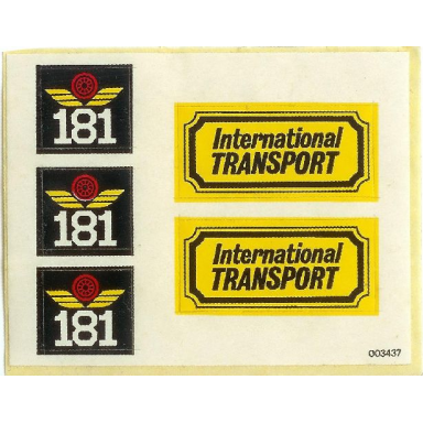 sticker sheet for set 181 - 003437