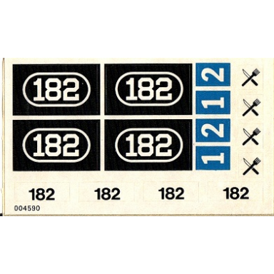 sticker sheet for set 182 - 004590