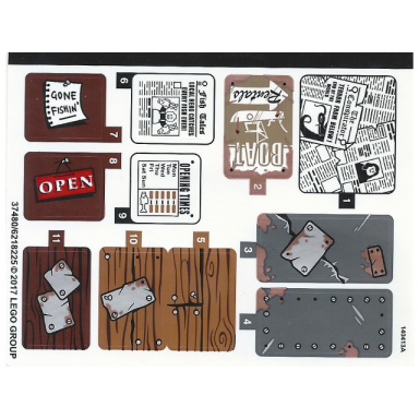 sticker sheet for set 21310 - 37480 6218225