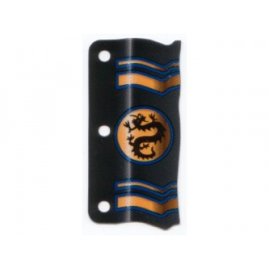 plastic flag 3 x 6 ninja pattern black