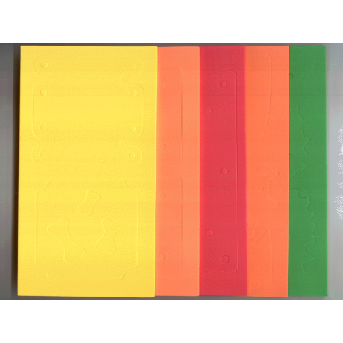foam for set 3150 - complete set of 5 sheets unpunched