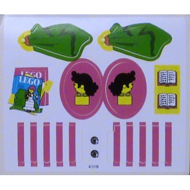 sticker sheet for set 230-1 two sheet version sheet 1 - 4319