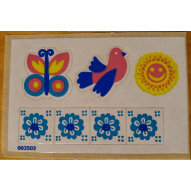 sticker sheet for set 292 - 003502