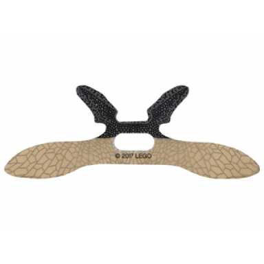 minifigure wings parademon extended with center opening and webbed pattern
