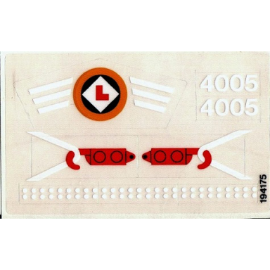 sticker sheet for set 4005 - 194175