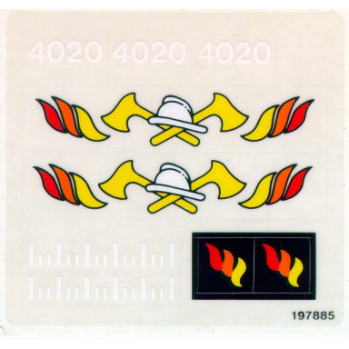 sticker sheet for set 4020 - 197885