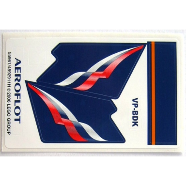 sticker sheet for set 4032-13 - sheet 1 aeroflot airlines roman letters 55961 4592911h