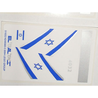 sticker sheet for set 4032-3 - el al airlines 51833 4249385