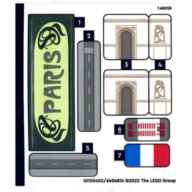 sticker sheet for set 40568 - 10100450 6404814