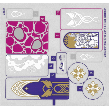 sticker sheet for set 41078