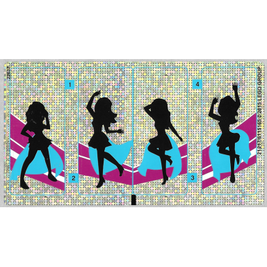 sticker sheet for set 41105 sheet 1 holographic mirrored - 21217 6115165