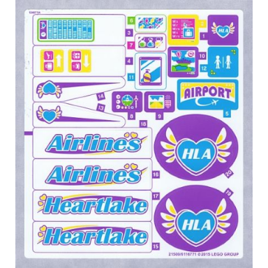 sticker sheet for set 41109 - north american version - 21500 6116771