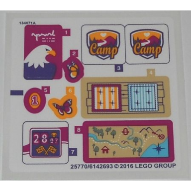 sticker sheet for set 41122 - north american version - 25770 6142693