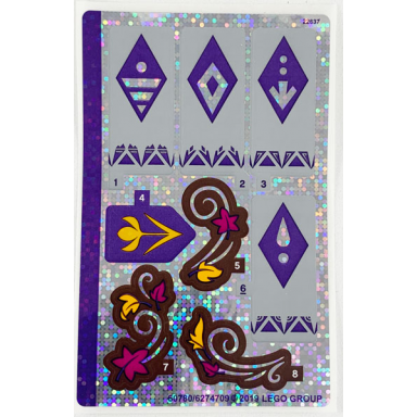 sticker sheet for set 41164 sheet 2 holographic mirrored - 60780 6274709