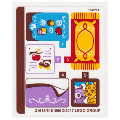 sticker sheet for set 41182 - 31918 6181560
