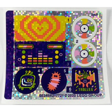 sticker sheet for set 41250 holographic mirrored - 66348 6287721
