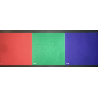 paper camera test card - red blue and green set 9731