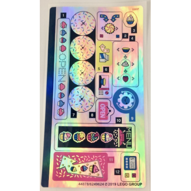 sticker sheet for set 41366 iridescent mirrored - 44878 6249624