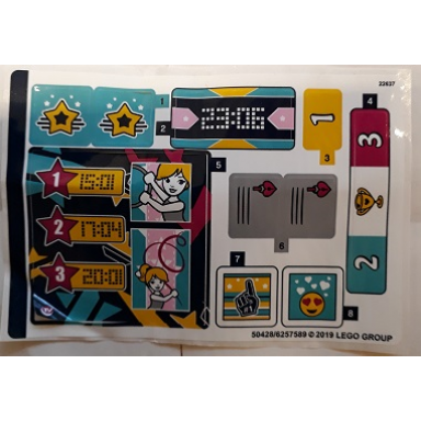 sticker sheet for set 41372 - 50428 6257589